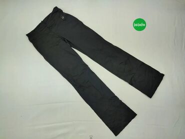 Spodnie S (EU 36), wzór - Jednolity kolor, kolor - Czarny