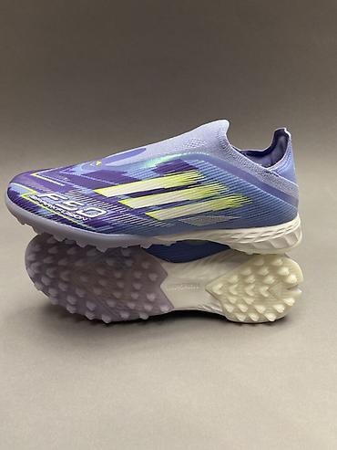 messi: Футбольные бутсы/сороконожки Adidas F50 без шнурков - Модель: Adidas — 4