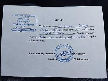 Həyət evləri və villalar: Türkan qəs. 2 otaqlı, 7 kv. m, Kredit yoxdur, Orta təmir — 7