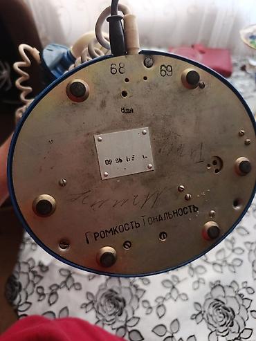 телефон fly б: Retro masaüstü telefon – mavi və krem rəngli, qızılı detal və — 2