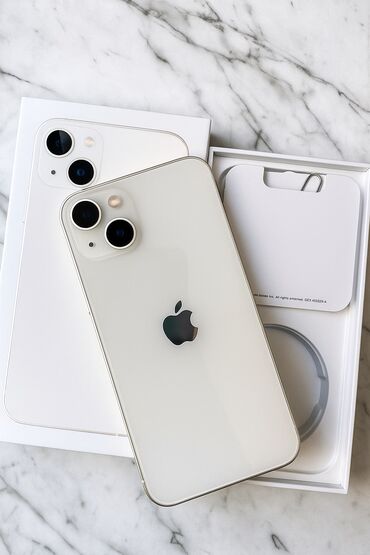 планшет таб а: IPhone 13, 256 ГБ, Белый, Коробка, 94 %
