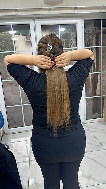Əlil arabaları: Tebii sac 50-55 uzunlug 100 qramm — 1