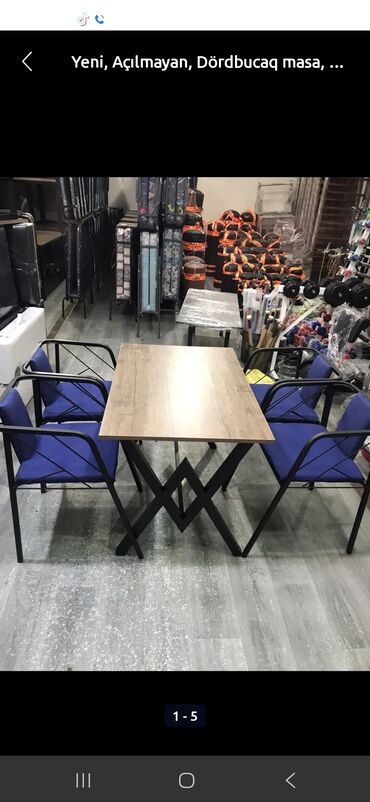 Masa və oturacaq dəstləri: Mətbəx üçün, Yeni, Açılmayan, Dördbucaq masa, 8 stul -da lalafo.az — 10 Masa və oturacaq dəstləri: Mətbəx üçün, Yeni, Açılmayan, Dördbucaq masa, 8 stul — 10
