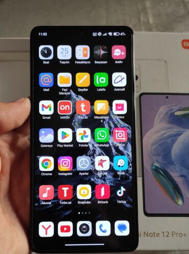 telefon batareyasi satisi: Xiaomi Redmi Note 12 Pro+ 5G, 256 GB, rəng - Qara, 
 Barmaq izi, Face ID
