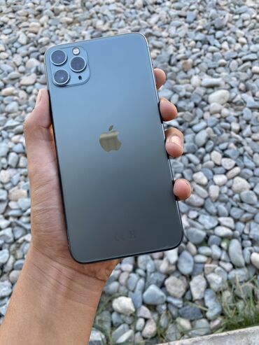 купить копию айфон 11 про макс: IPhone 11 Pro Max, Колдонулган, 64 ГБ, Matte Midnight Green, Коргоочу айнек, Каптама, 77 %