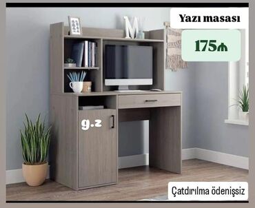 Masa və oturacaq dəstləri: Kompüter masası, Açılmayan, Dördbucaq masa
