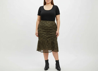 spódniczka jeansowe plus size: Спідниця жіноча, розмір 5XL