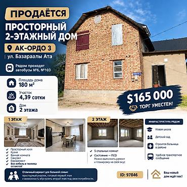 ак уй бишкек новый адрес: 🏡 ПРОДАЁТСЯ ПРОСТОРНЫЙ 2-ЭТАЖНЫЙ ДОМ В АК-ОРДО 3 📍 Адрес: ж/м Ак-Ордо — 1