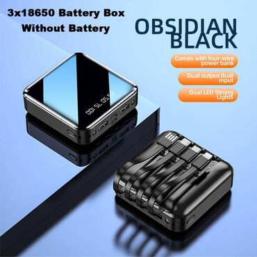 чехол samsung i9100: Power Bank Чехол 3 * 18650 DIY Аккумулятор Зарядный блок Оболочка
