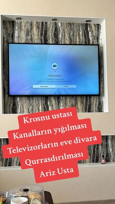 Təmir işləri: Krosnu ustası Krosna ustası Televizorların divara qurrasdırılması