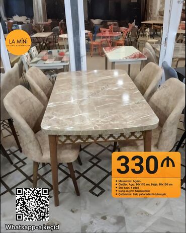 барный стол на кухню: Açılan, 4 stul