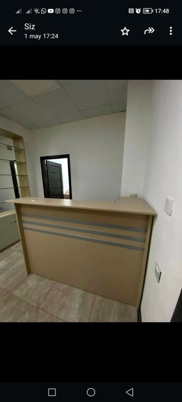 masa ofis: Resepşın 170 azn satılır 
Ünvan Q. Qarayev ✨ Pərvin ✅ 5061