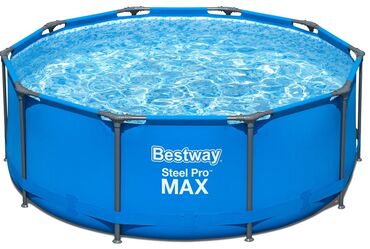 скутера водный: Бассейн каркасный Steel Pro MAX 305х100 см, 6148 л, #15327