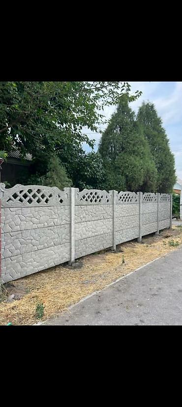 Бетонные еврозаборы: КАРА БАЛТА. Бетонные секционные заборы с установкой - Панельные — 5