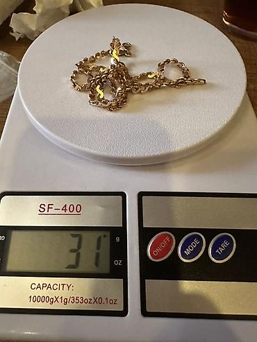 qi̇zi̇l: Boyunbağı, Sarı qızıl, 583 Əyar, 31 g — 2
