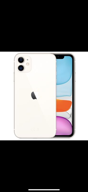 Apple iPhone: IPhone 11, Б/у, 128 ГБ, Белый, 80 %