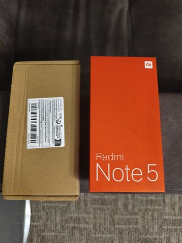 крепление телефона: Redmi, Redmi Note 5, Колдонулган, 64 ГБ, түсү - Кара, 2 SIM