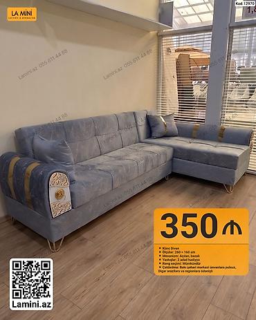 Ev üçün mebel: Künc divan – müasir dizayn - Ölçülər: 260 × 160 sm - Mexanizm — 1