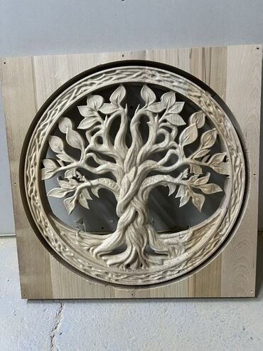 Панно: Резные панно из дерева - Материал: массив светлой породы (ясень/бук — 5