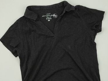 koszula w kratę i spódniczka: Koszulka polo, H&M, M, stan - Dobry