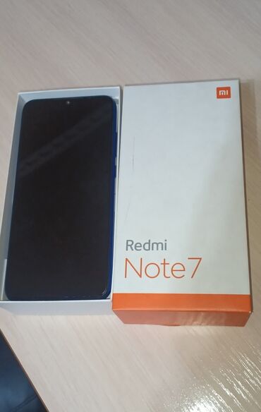 xiaomi redmi note 11: Redmi, Redmi Note 7, Колдонулган, 64 ГБ, түсү - Көк, 1 SIM, 2 SIM