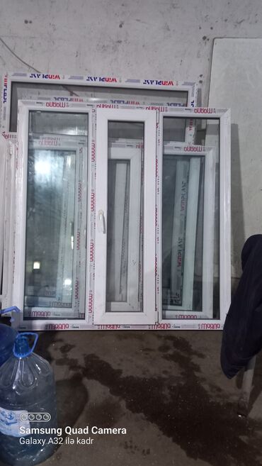 Plastik pəncərələr: Plastik Alüminium Şüşe Qapı Pəncərə. Kəyfiyətli. SƏRFƏLİ — 22