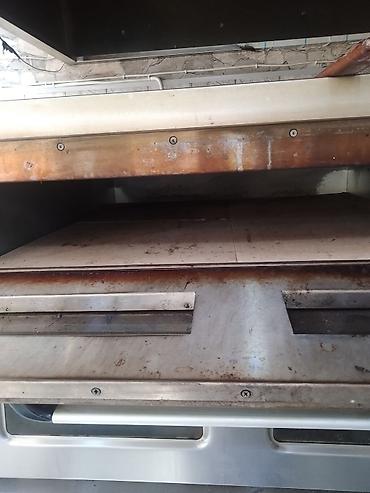 İkiqat daş taxtalı pizza/çörək sobası və içki vitrin soyuducusu