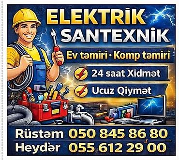 ventilyator temiri: Elektrik və santexnik xidmətləri - Ev təmiri və kombi təmiri - 24 — 1