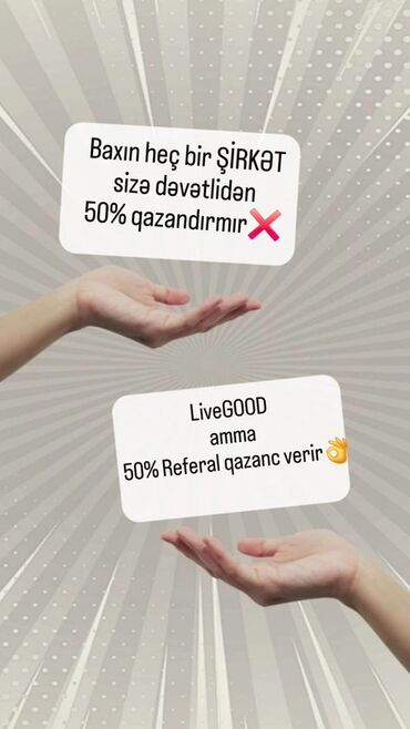 LiveGOOD platforması, istifadəçilərə məhsula güvənərək üzvlük sistemi