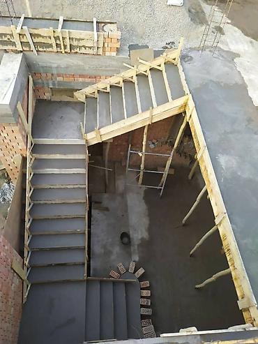 Бетонные лестницы: Бетонная лестница Для дома, Форма лестницы: Много-маршевая — 5