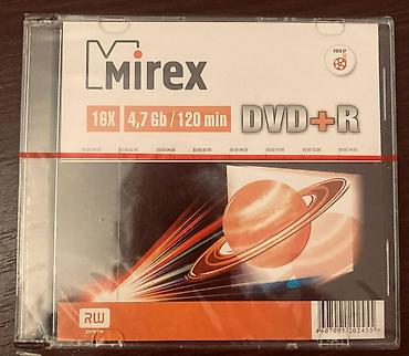 CD, DVD дисктер: Продам DVD - болванки для записи MIREX DVD +R 1 шт. Цена 100 сом — 6