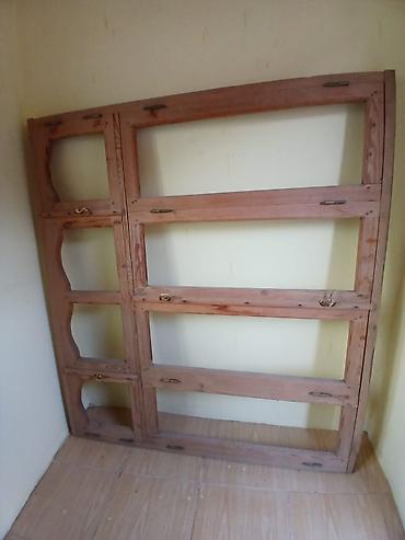 qapi taxda: Taxta pəncərə karkası - Material: təbii ağac (şam tipli), qalın və — 3