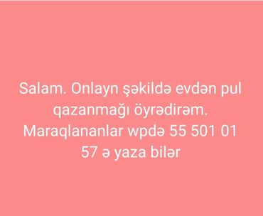 İş axtarıram (rezümelər): Salam. LiveGood şirkətində xanım və bəy işçilər axtaılır. İş onlayn və