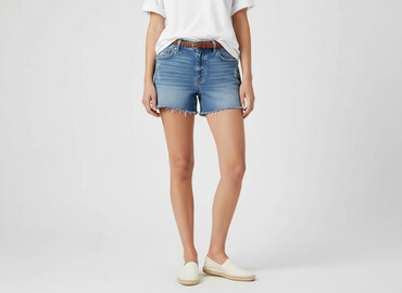 mohito spodnie jeansy: H&M L.O.G.G., Szorty damskie, rozmiar M