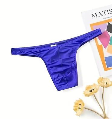 Носки и белье: Мужские стринги с анатомическим мешочком - Модель: узкие — 17