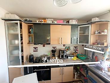 silver kitchen: Кухонный гарнитур, Б/у, цвет - Серый — 1