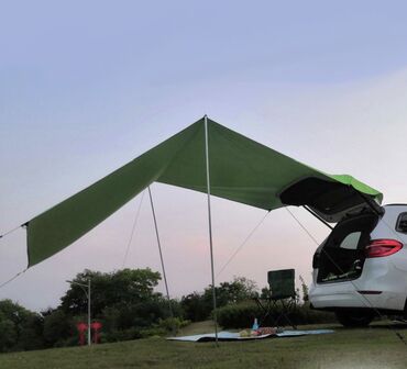 палатка на авто: Тент-Маркиза (4,4м X 2м) для внедорожника, микроавтобуса, легкового