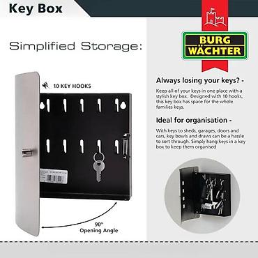 forma ideale barski set: Burg Wächter Key Box Quad – zidna kutija za ključeve - Moderan front — 4