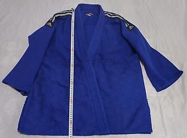 воротник: Мужской спортивный костюм, Adidas, цвет - Голубой — 4