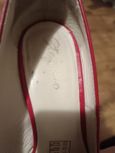 ecco cipele za žene: Crvene klasične salonske cipele na štiklu - Model: špicasti vrh — 4