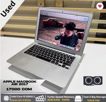 macbook air 11 mid 2012: Apple, 8 ГБ ОЗУ, Intel Core i5, Б/у, память SSD