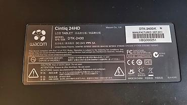 19: Wacom Cintiq 24HD (Model: DTK-2400/K) qrafik ekran planşeti - 24 — 3