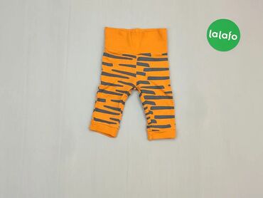 Spodnie: Spodnie, 3-6 m, wzrost - 68 cm., wzór - Linia, kolor - Pomarańczowy