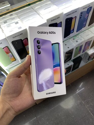 телефоны самсунк: Samsung Galaxy A05s, Новый, 128 ГБ, цвет - Фиолетовый