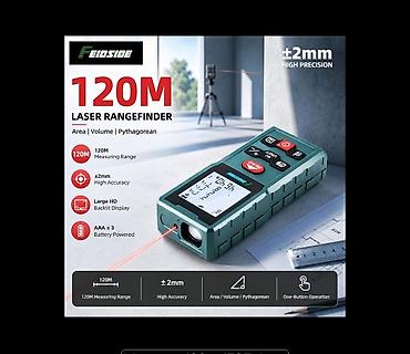 Feidside 120M Lazer Məsafəölçən - Ölçmə diapazonu: 120 metr -
