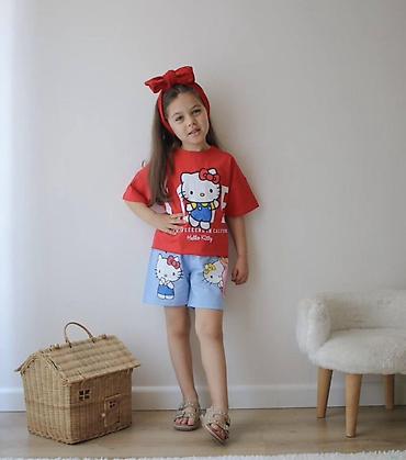 pelin kids: Uşaq geyim dəsti – Hello Kitty çaplı - İki hissədən ibarət dəst — 1