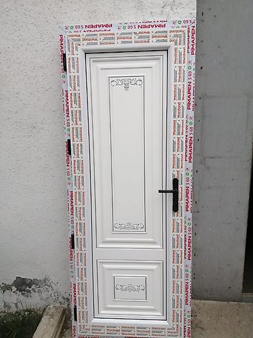 Plastik qapılar: Yeni Plastik qapı 70x200 sm Zamok və çərçivə ilə, Zəmanətli, Ödənişli quraşdırma, Ödənişli çatdırılma — 7