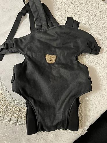 qayiş: Uşaq daşıma kəməri (baby carrier) - Rəng: tünd boz/qara - Ön hissədə — 2