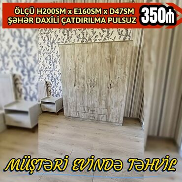 metbex mebeli instagram: Гардеробный шкаф, Новый, 4 двери, Распашной, Прямой шкаф, Азербайджан