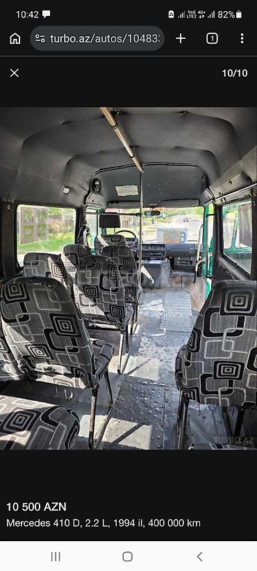 ilkin odenissiz priora: Mercedes-Benz : 2.2 l | 1994 il Mikroavtobus — 4